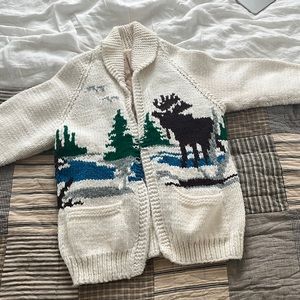 Hand-Knit Vintage Cardigan
